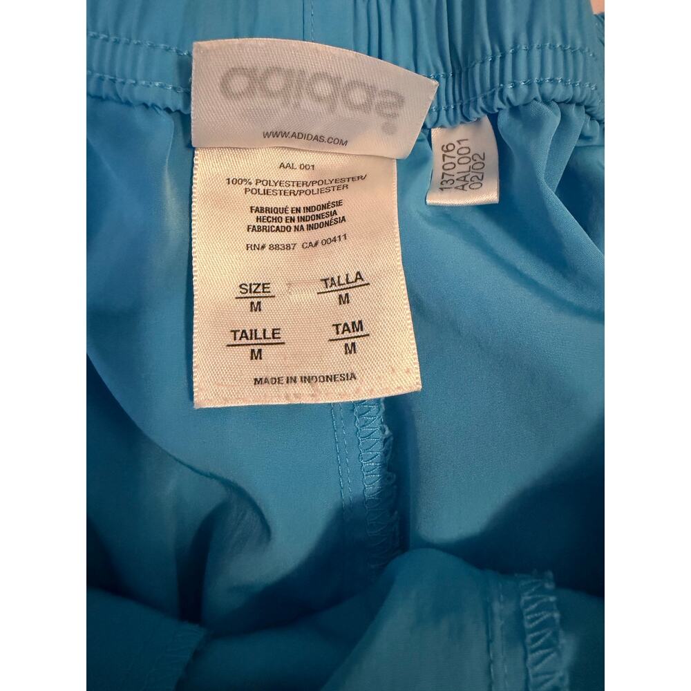 Adidas Blue Athletic Running Shorts Elastic Waist Pockets Size Medium Athletic - Picture 6 of 6